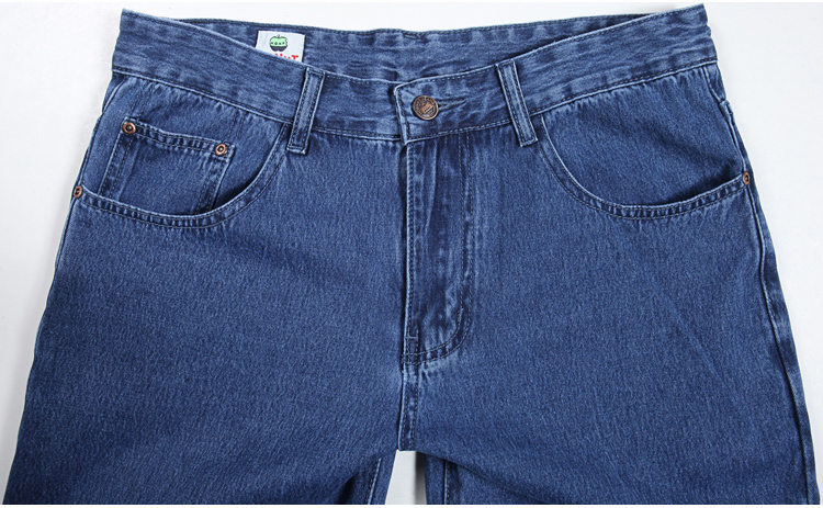 Cotton phần mỏng Apple jeans nam đích thực mùa hè trung niên lỏng lẻo giữa tăng thẳng trung niên mềm mại và thoải mái