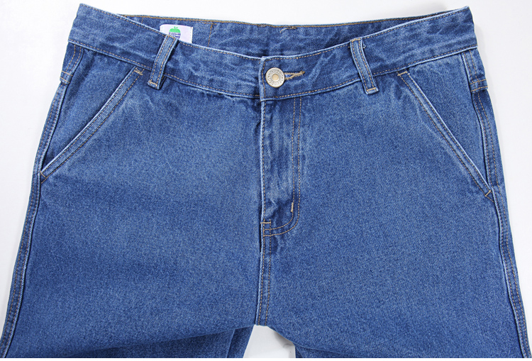 Apple jeans đàn ông đích thực của mùa xuân và mùa hè phần mỏng xiên pocket trung niên cao eo lỏng thẳng trung niên xiên pocket