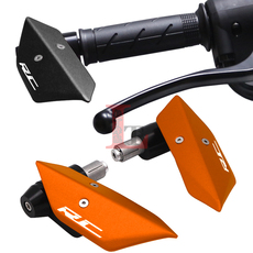Ручной тормоз 适用ktm rc390 rc200改装牛角手把护手柄铝合金车把防摔堵头端子