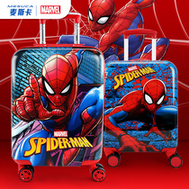 Boy Spider-Man childrens suitcase 18-inch trolley case baby boy Captain America can ride