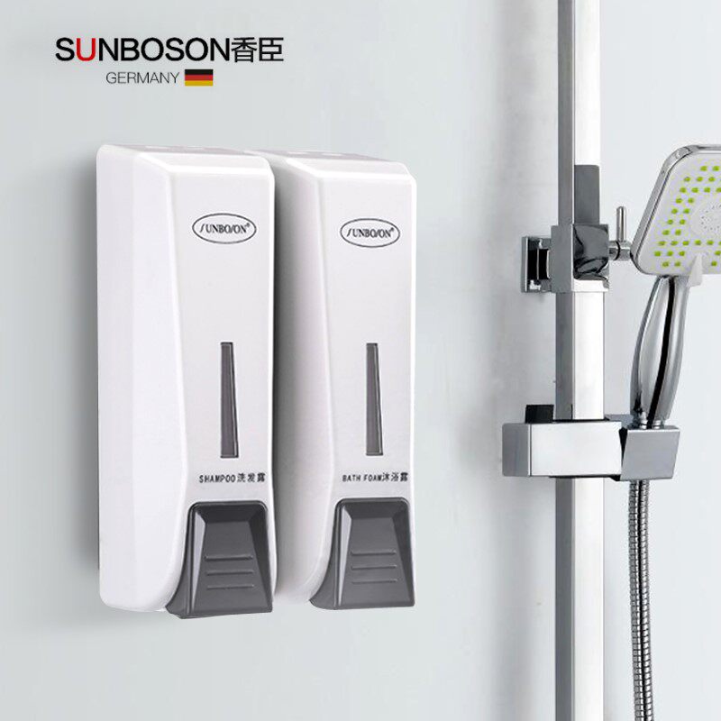 Hotel shower gel box Hand sanitizer bottle pressing wall-mounted non-perforated liquid dispenser Shampoo disinfection