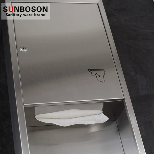 За зеркалом 304 нержавеющая сталь Скрытая скрытая темно -загруженная встроенная бумажная ящика ящика ящика -ящик для картонной бумаги с коробкой с картонной бумагой