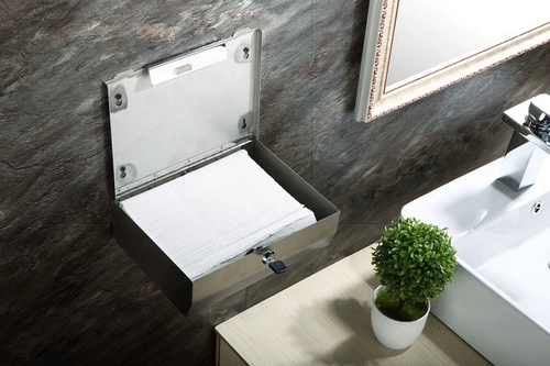 Санбозон из нержавеющей стали втирая ручная бумага на полке накачка накачки бумажная коробка из нержавеющей стали протирание ручная картонная туалет висеть