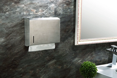 Санбозон из нержавеющей стали втирая ручная бумага на полке накачка накачки бумажная коробка из нержавеющей стали протирание ручная картонная туалет висеть