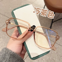 GM Anti -Blue Light Anti -Radiation Myopia Gcleses Женская простая рама может быть сопоставлена, прозрачная коробка, плоский световой светящийся прилив Super Light