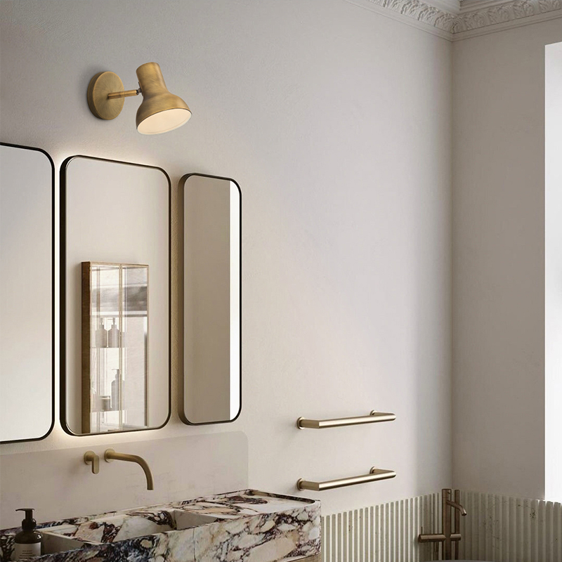 Bed Head Lamp Wall Lamp Bedroom American Retro Light Lavish Mirror Front Light Makeup Room Mirror Cabinet Light Stiletto Bath Room Cabinet Light