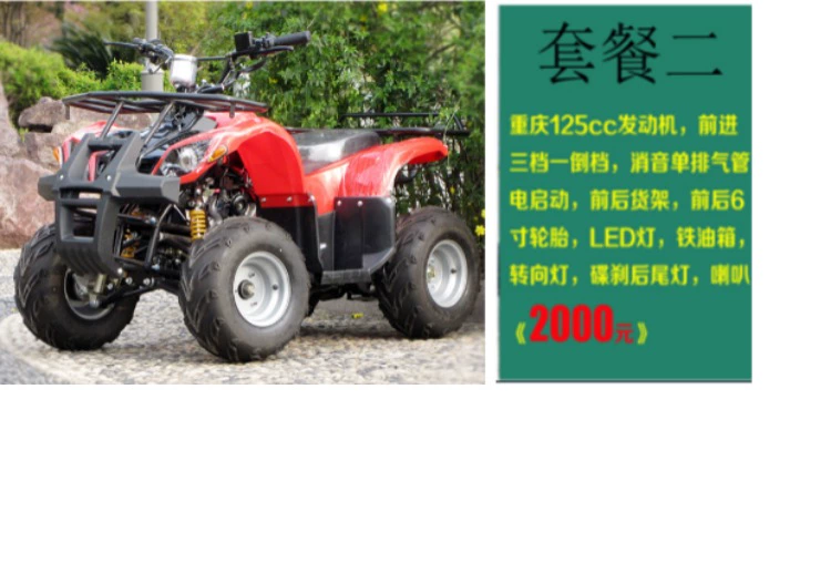 Kích thước Bull ATV Zongshen Xe máy Đường đua địa hình bốn bánh Chạy đua 125-250 Trục xoay