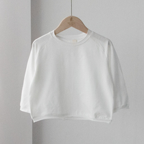 Loose and comfortable boys T-shirt base shirt childrens baby body shirt 2020 Spring and Autumn New Girls spring clothes