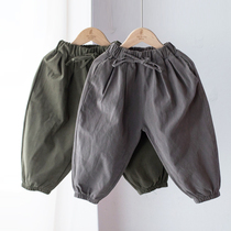 Maji homemade childrens casual pants boys loose toe leggings children baby spring and autumn clothes closing pants