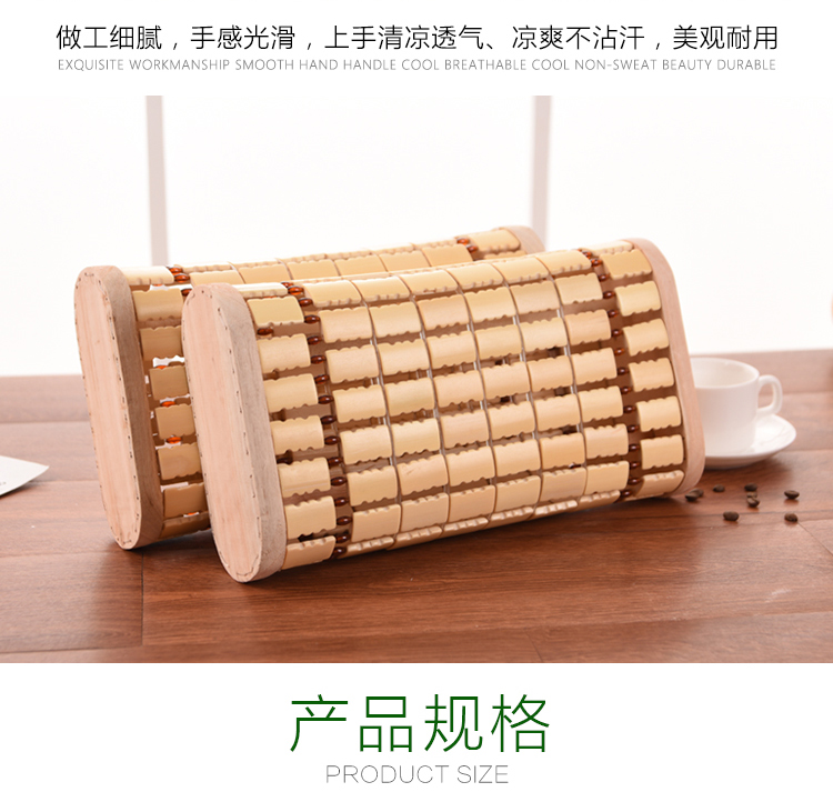 Mahjong gối tre sức khỏe mát gối thoáng khí ngày nóng mùa hè mùa hè duy nhất hollow tre bện mát cổ tử cung gối hollow