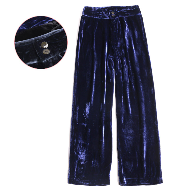 C462 New Silk Fix Pants Sand Silk Digital Trousers Hundred Leisure and Relax Trousers comfortable and casual