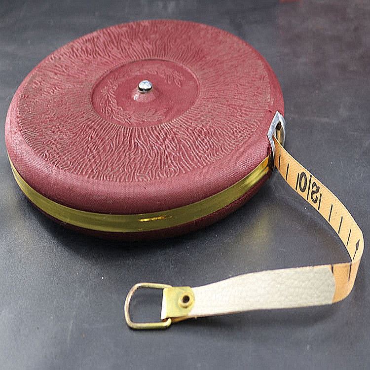 vaidu direct marketing fiber measuring tape ruler 20 m 30 m 50 m engineering leather tape measure cloth ruler for sports use ruler