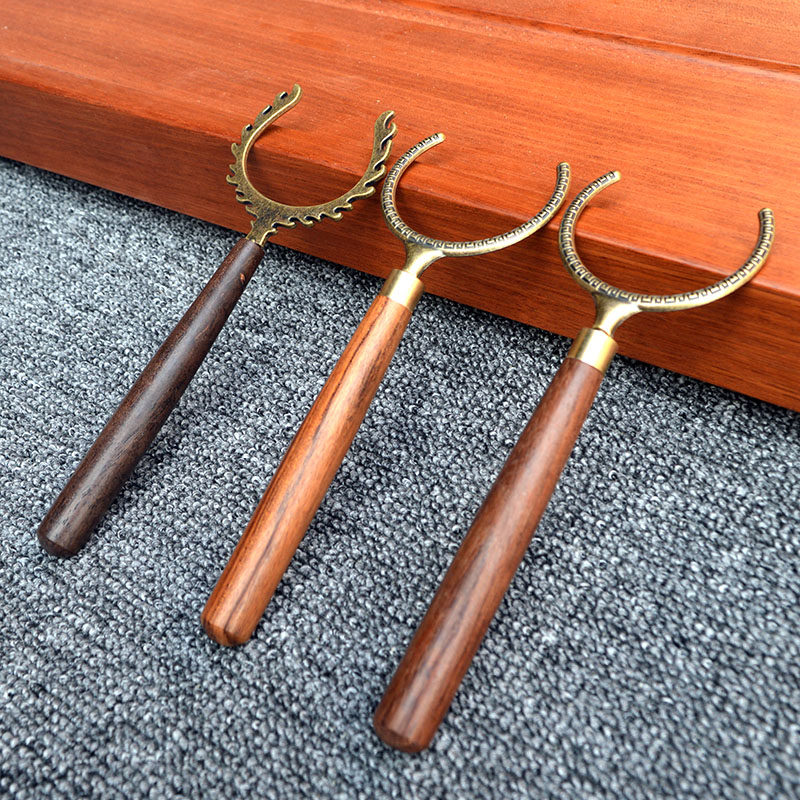 Tea cup forkkung fu tea topokun wood anti-hot tea fork tea pin cup cup cup sanitary toast tea ceremony accessories