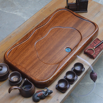 Rosewood tea tray whole solid wood tea tea table tray home simple living room tea set Ebony fish