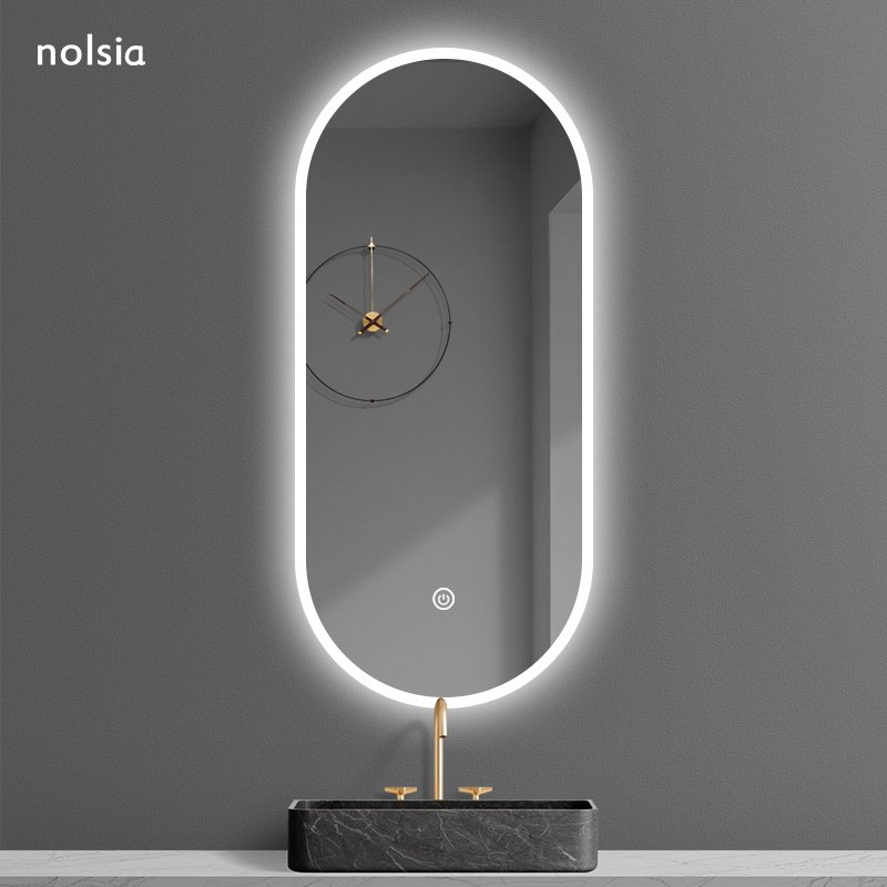 Smart light extravaganza Bathroom Mirror with LED Light Bathroom Bathroom Mirror Wall-mounted wall Toilet Mirror Customizable