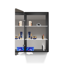Space aluminum bathroom mirror cabinet wall-mounted small apartment bathroom sink mirror cabinet separate storage integrated mirror cabinet