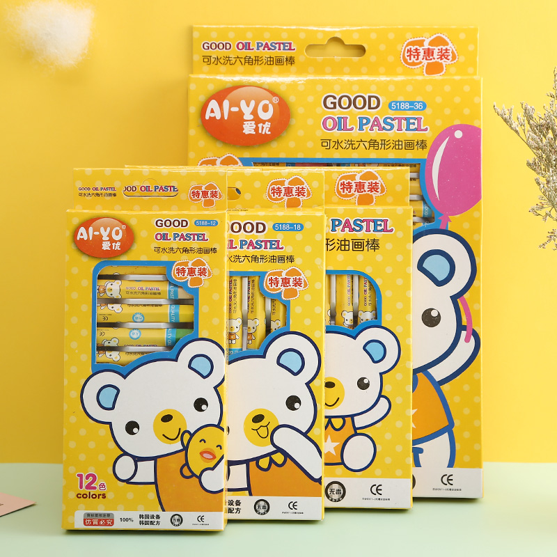 Painting student color crayon painting brush 36 color - colored brush and 24 color safe use