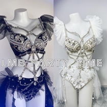 Одежда для выступлений LMB индивидуальный EDC фестиваль электронной музыки дискотека фея роскошная юбка-юбка TuTu со сверкающими бриллиантами костюм
