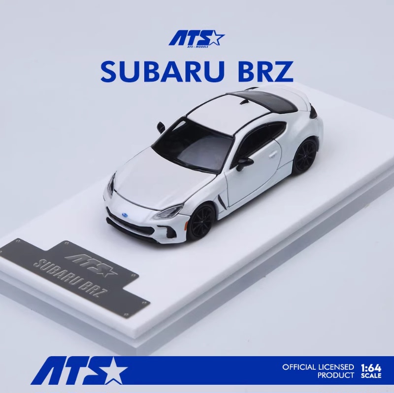 Ats 1:64 Subaru Brz White Convertible Sports Car Alloy Car Model Subaru