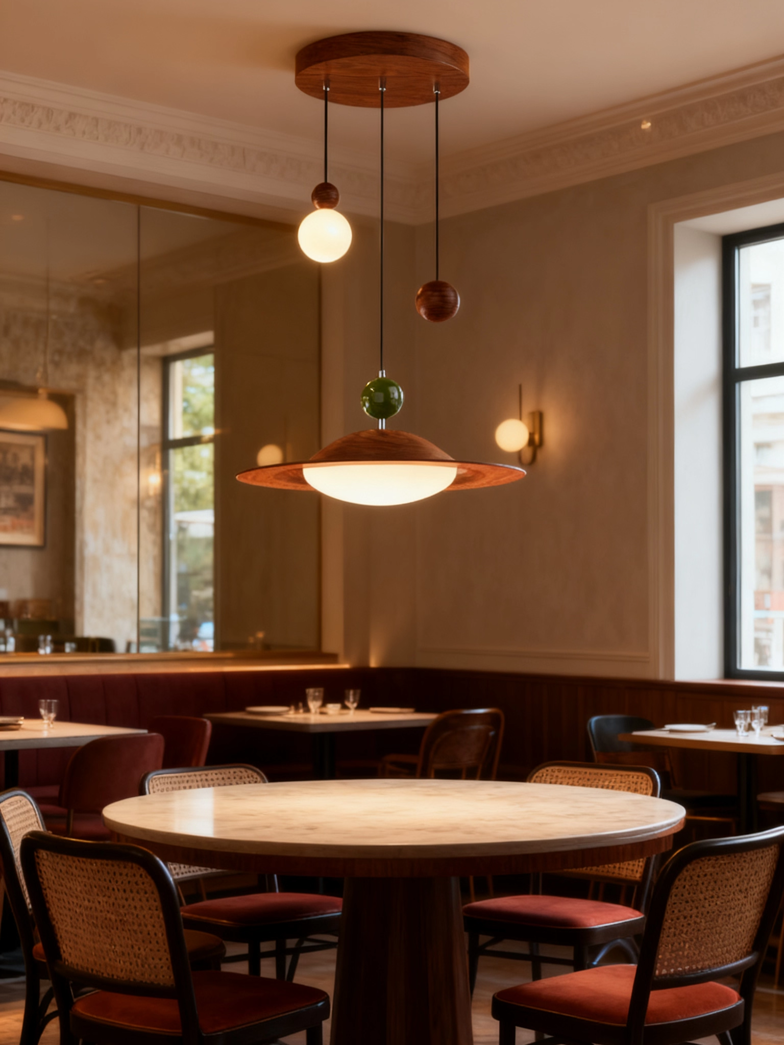 Medieval Style Restaurant Chandelier, Multi-Head Chandelier, Creative and Personalized Art, French Pastoral Style, Atmospheric Dining Table Lighting