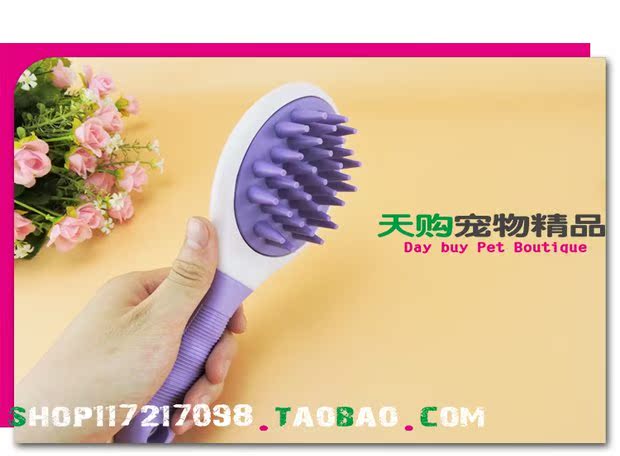 Chó làm sạch lược Teddy VIP vừa và nhỏ chó mèo massage lược tắm cọ mèo cưng cọ sản phẩm làm đẹp - Cat / Dog Beauty & Cleaning Supplies 	găng tay chải lông mèo	