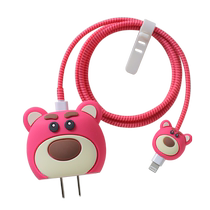 Apple 15 data cable protective cover silicone double typec new 20w mobile phone tablet ipad charger cover iphone14 cute cartoon charging cable anti-breakage