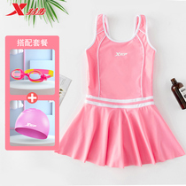 Special step childrens swimsuit girl child Princess one-piece dress swimsuit baby 2021 New Girl swimwear