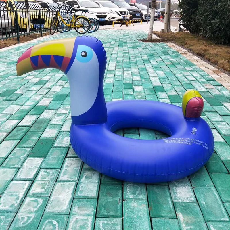 Vòng bơi trẻ em 3-6 tuổi Vòng bơi flamingo Người lớn dày ngồi cưỡi vòng bơi bơm hơi kỳ lân phao bơi chống lật cho be