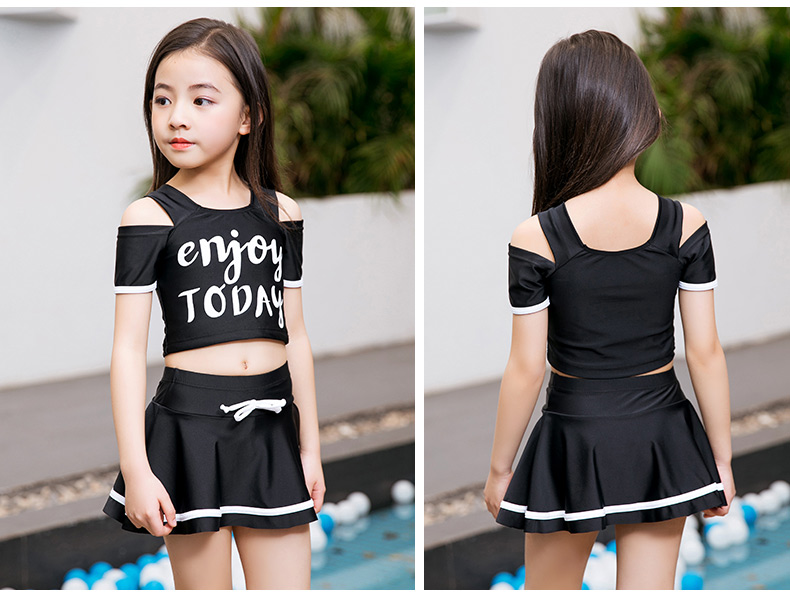 Đồ bơi cho trẻ em gái Big Boy Split Princess Váy Spa Đồ bơi cho bé gái Đồ bơi nữ bảo thủ - Bộ đồ bơi của Kid bikini trẻ con