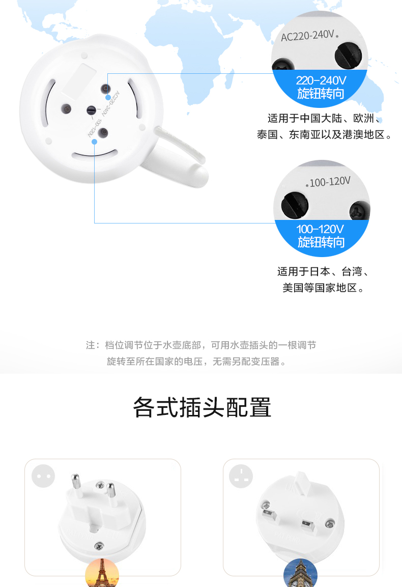 ấm đun lock&lock Supor du lịch ấm đun nước cầm tay nén mini có thể gập lại nhỏ ấm du lịch silicone Nhật Bản - ấm đun nước điện siêu sắc thuốc