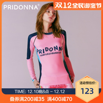 PRIDONNA snorkel suit wetsuit split jellyfish jacket quick dry long sleeve swimsuit women sun protection suit surf suit
