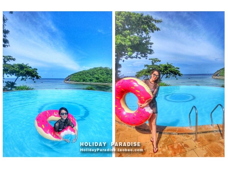 Trẻ em bánh rán vòng bơi dày an toàn trẻ sơ sinh bé inflatable nách float phao cứu sinh ống quà tặng intex phao