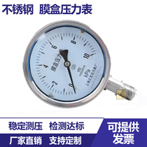 304 stainless steel bellows pressure YE100BF gauge natural gas micropressure gauge KPA barometer gas pressure gauge