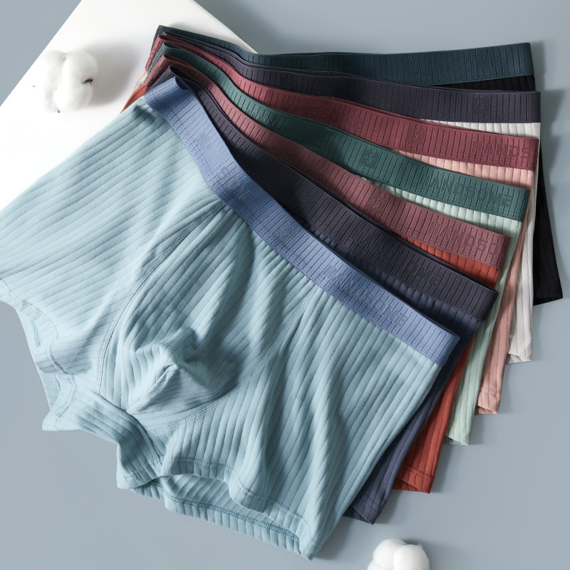 Summer men's graphene underwear pure cotton large size cotton crotch breathable loose and seamless men's boxer boxer boxer