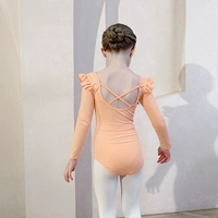 Розовые оранжевые длинные рукава (темная пряжка открытая промежность)