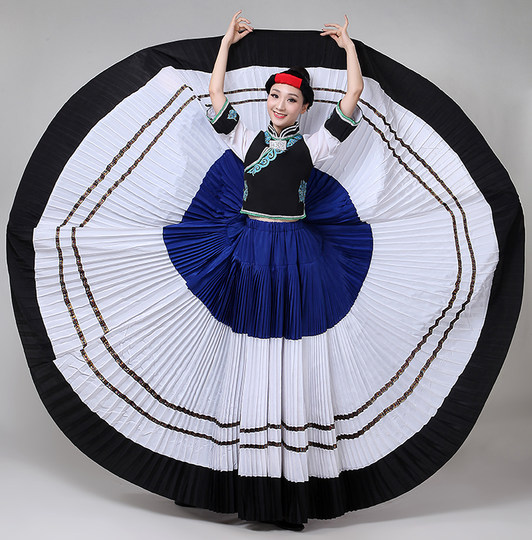 第十届荷花奖舞蹈情深谊长女子群舞演出服彝族舞台表演桃李杯