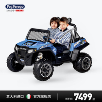 Italy Peg Perego imported childrens electric car four-wheeled toy car can sit on the off-road stroller