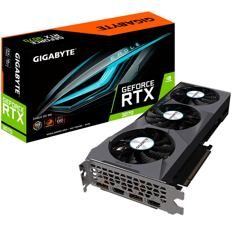 Gigabyte RTX 3070 EAGLE OC 8G Falcon таблица -тип компьютерная игра консоль независимая видеокарта