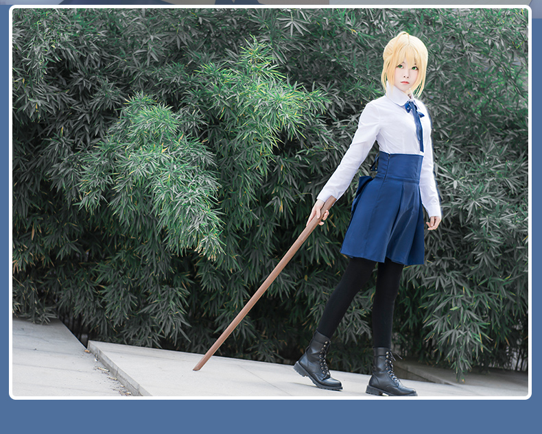 Mèo giáo viên Saber vua của tôi COS phục vụ hàng ngày định mệnh béo đêm cosplay đồng phục nữ bộ đồ cosplay