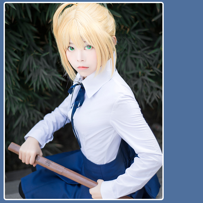 Mèo giáo viên Saber vua của tôi COS phục vụ hàng ngày định mệnh béo đêm cosplay đồng phục nữ bộ đồ cosplay