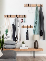 Hanging Wall clothes adhesive hook Wall bedroom door rear punch-free porch rack clothes hat hanging hook