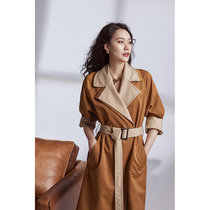 AS high-end temperament series | Heavy industry French long trench coat women commuter coat 2021 new autumn