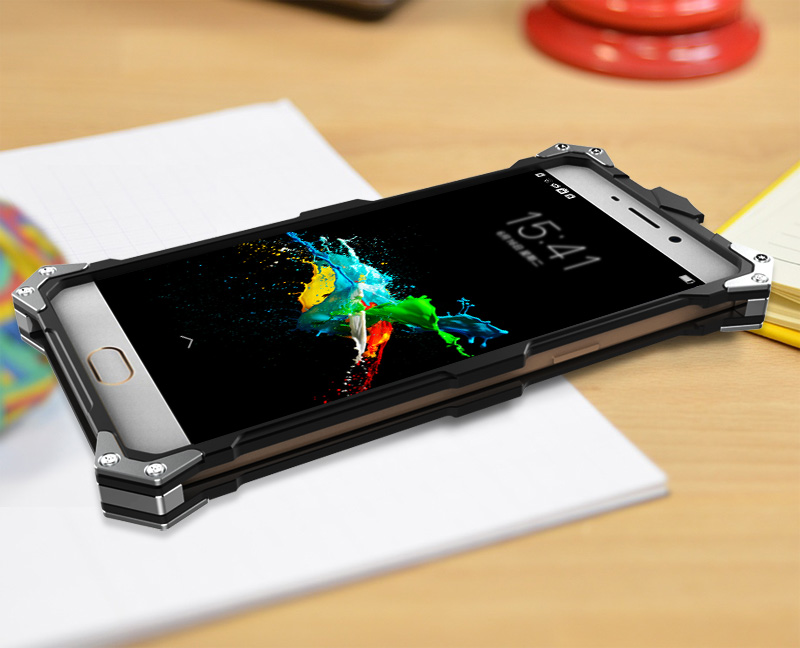 SIMON THOR Aviation Aluminum Alloy Shockproof Armor Metal Case Cover for OPPO R9 Plus & OPPO R9