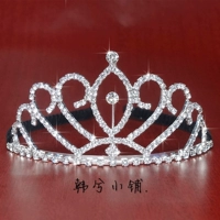 Mũ vương miện trẻ em công chúa vương miện vương miện cô gái túi vải headband tóc kẹp tóc cô gái sinh nhật cho thấy phụ kiện tóc ngắn