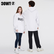 Minus two degrees TWOC ski big hoodie double board white fleece sweater fashion sports wild outdoor