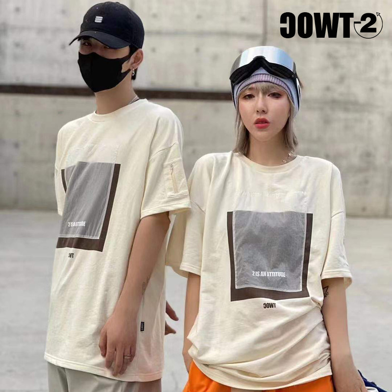 TWOC minus 2 degrees 2122 new A4 Ski T-shirt Tide Cards Sports Casual Short Sleeves Easy breathable Outdoor