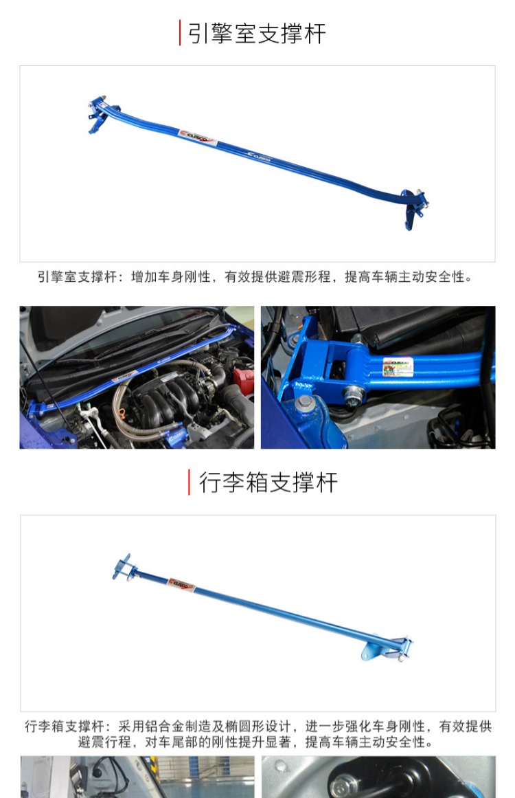 CUSCO Honda Fit GK5 thanh trên cùng phụ kiện gia cố cơ thể sửa đổi xe tăng cường khung gầm đặc biệt chổi rửa xe ô tô thông minh tự xoay