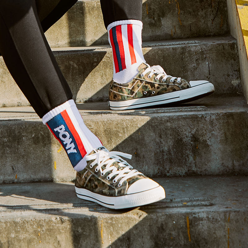 PONY Canvas Shoes Low help Men's shoes 2021 Summer new Fashion Korean version Trend 100 Ride Camouflak Casual Sneakers