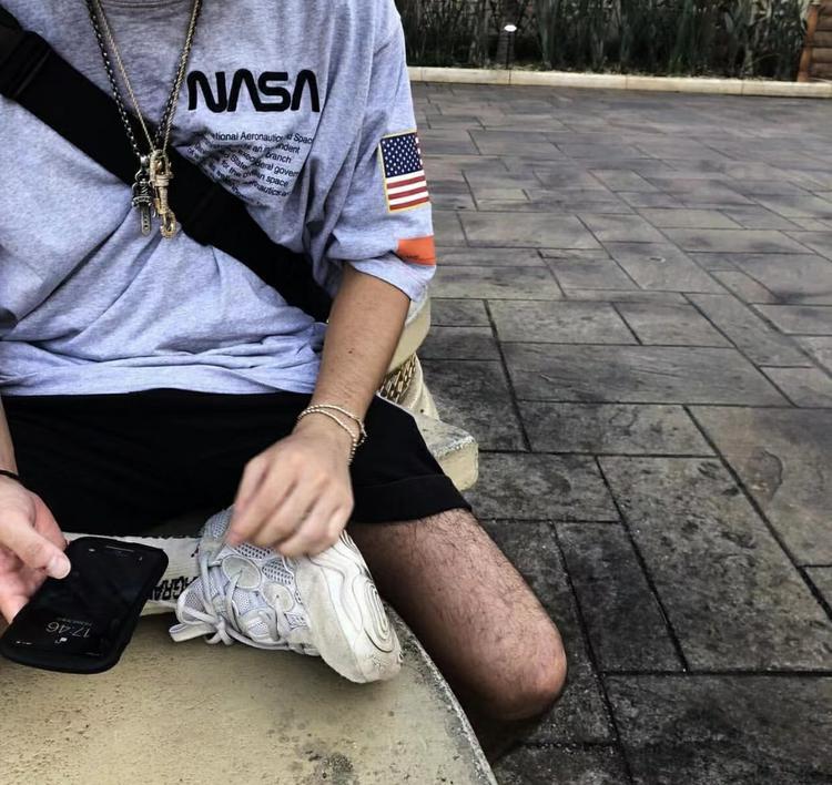 Heron Preston Hp X Nasa Collaboration Floral Gray Tee Short-Sleeve T-Shirt Unisex Heron Preston Hp X Nasa Collaboration Floral Gray Tee Short-Sleeve T-Shirt Unisex