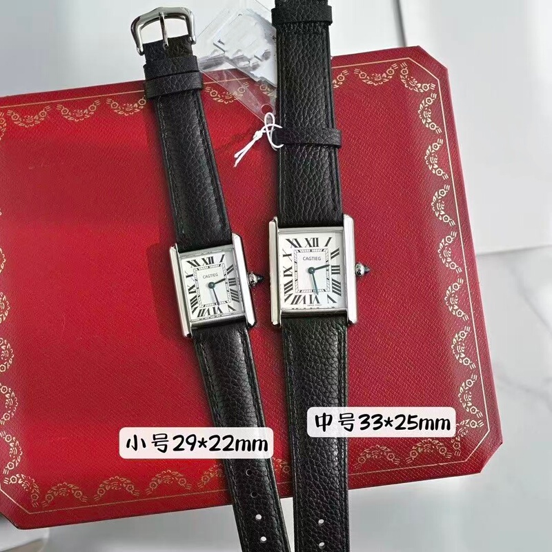 Authentic Light Luxury Watch for Women, Tank Series, Quartz Square, Famous Brand Women's Watch, Waterproof, Fashionable and Trendy Wristwatch